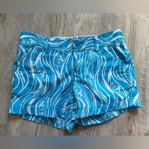 Lilly Pulitzer The Callahan Shorts  Joe Fish Print Size 2